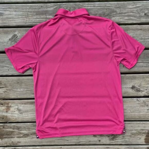 Ben Hogan Men's Performance Pink Golf Polo - Large - Picture 6 of 7
